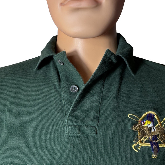 Polo Ralph Lauren Shirt Men’s Small Green Custom Fit - Picture 3 of 8